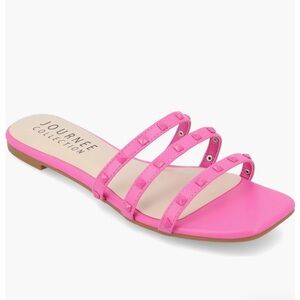 NWOT Tru Comfort Journee Collection Camarie Sandal Pink Size 8.5
